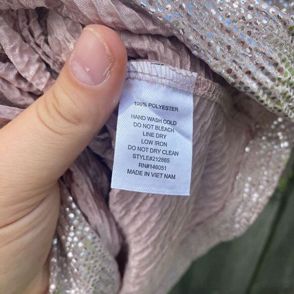 Monteau Shinny Textured Blouse | M - Picture 3 of 4